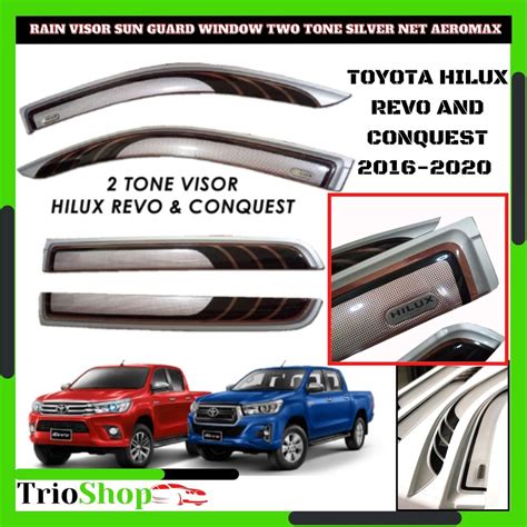 Toyota Hilux Revo And Conquest 2016 2020 Rain Visor Sun Guard Window