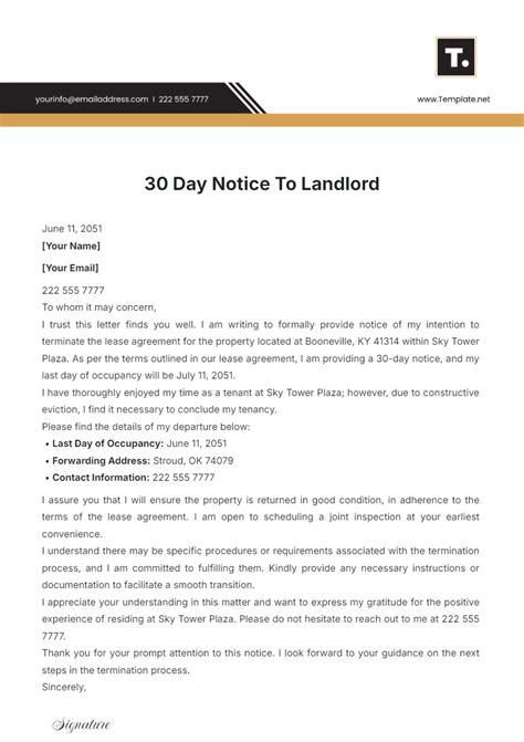 Free 14 Day Notice Template To Edit Online