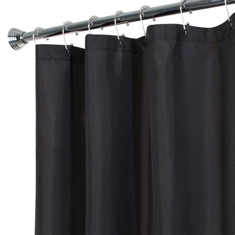 Zenna Home Washable Water Repellent Fabric Shower Curtain Liner 70