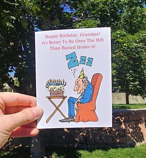 Rude Grandpa Birthday Card Funny Birthday Card Offensive | Etsy