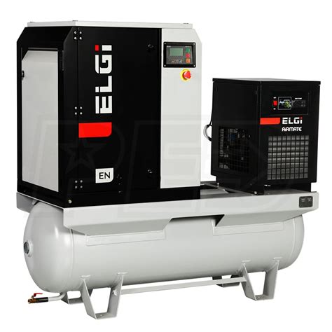 ELGi EN15 125 120T G2 208 EN Series 20 HP 120 Gallon Rotary Screw Air