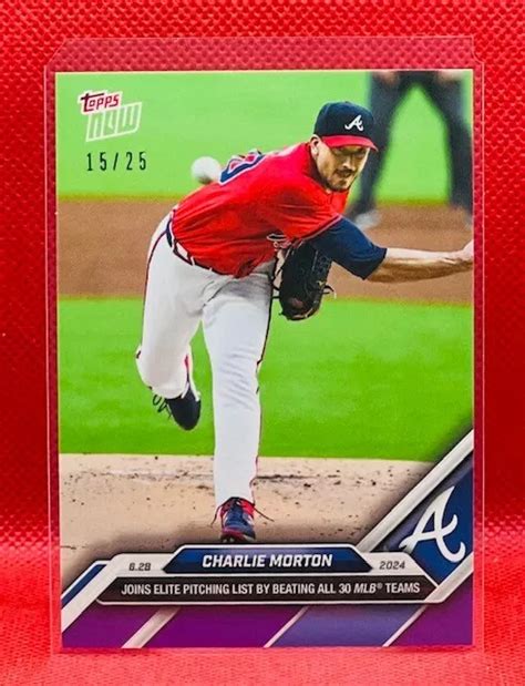 Carta Charlie Morton Viola Mlb Topps Now Atlanta