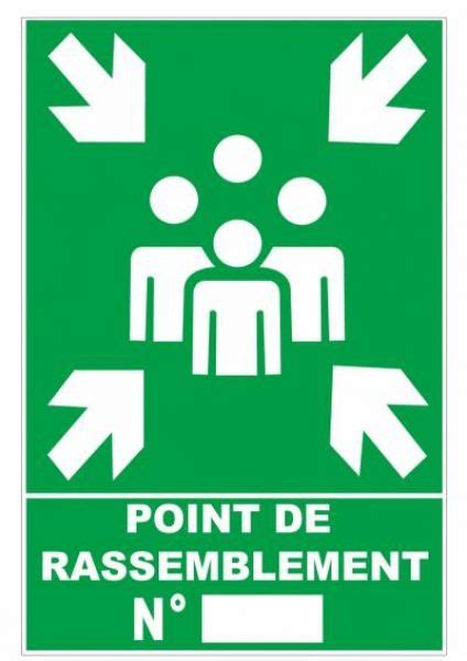 Panneau Point De Rassemblement Pvc Health And Safety Poster Safety