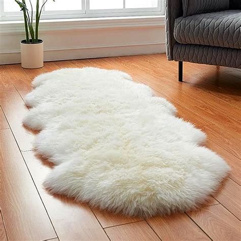 Genuine Sheepskin Rug X Fluffy Fur Rug Nursery Rug Throw Rugs