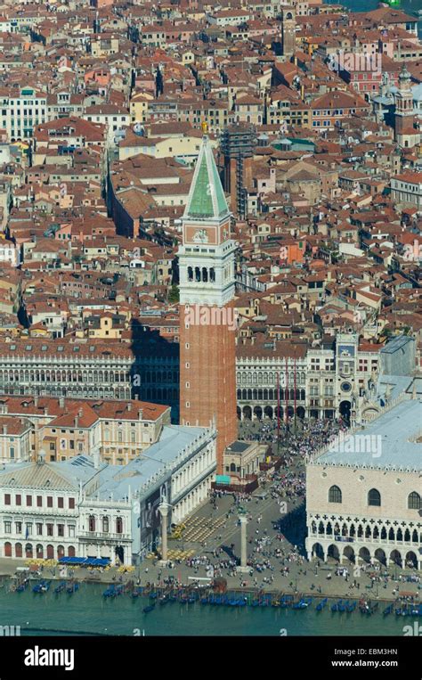 Aerial view of Piazza San Marco, Venice, Italy, Europe Stock Photo - Alamy