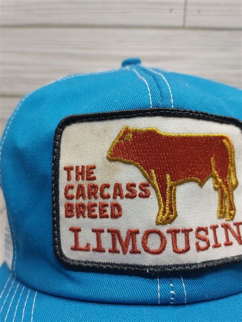 Limousin The Carcass Breed Vntg Trucker Hat Snapback … Gem