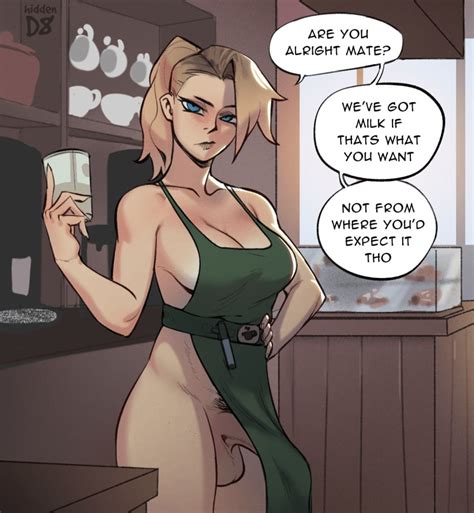 Rule 34 1futa Apron Apron Only Balls Balls Under Clothes Barista