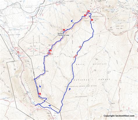 A Southern Presidential Loop Trip Plan Backpacking The Footers