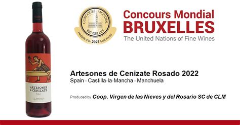 Artesones De Cenizate Rosado 2022 Concours Mondial De Bruxelles