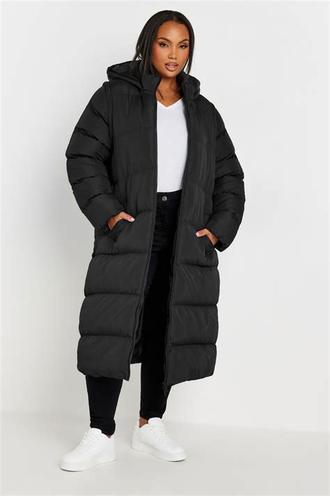 YOURS Plus Size Black Padded 2 In 1 Puffer Coat Gilet Yours Clothing