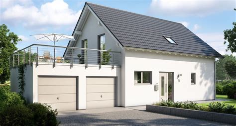 Einfamilienhaus Modern Mit Garage Doppelgarage Anbau Haus Familienhaus