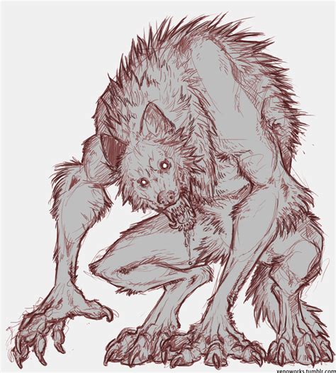 Xenoworks Mythical Creatures Art Creature Concept Art Werewolf Art