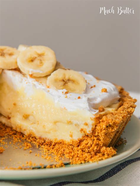 Banana Cream Pie Homemade Recipe Much Butter