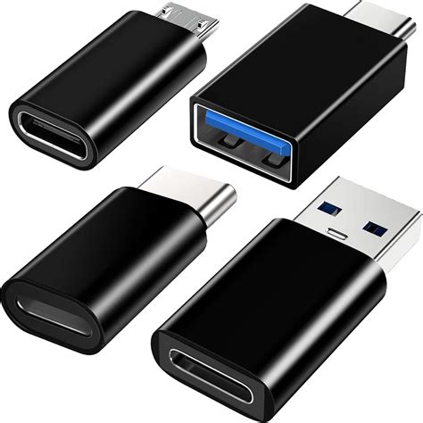 Adaptateur USB C Femelle vers USB Mâle Adaptateur Micro USB vers USB C