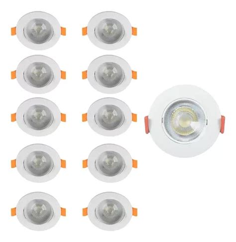 Kit 20 Spot Redondo 5w Super Led Direcionável De Embutir MercadoLivre