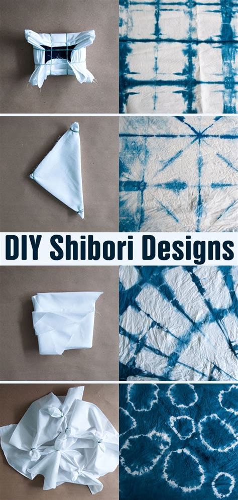 DIY Shibori Designs 4 Ways Tutorial In 2023 Shibori Diy Shibori