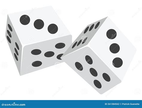 White Dice Icon Stock Vector Illustration Of Success 261384562