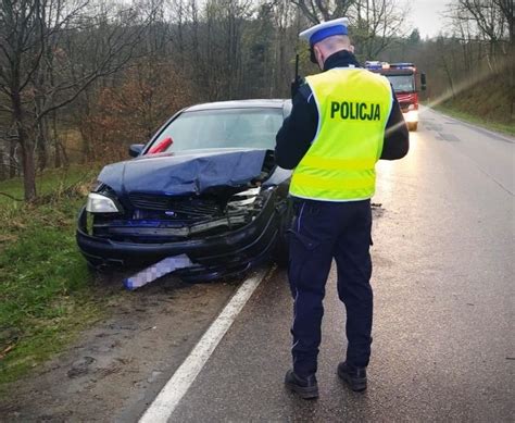 Wypadek Na Trasie Byt W Pomysk Wielki Jedna Osoba Zosta A Ranna