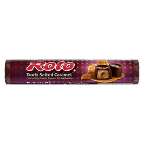 Hershey Rolo Dark Chocolate Salted Carmel Roll 36x48g Pacific Candy