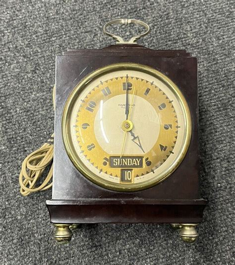 Vintage Hammond Bichronous Electric Calendar Clock Type No Bk 1 As