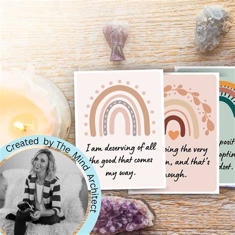 Confidence Affirmation Cards For Women Positive Quote Flash Etsy