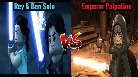 Road To The Skywalker Saga Lego Star Wars Tss Rey Ben Solo Vs