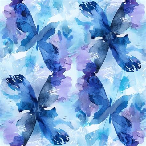 Download Blue And Purple Butterfly Seamless Pattern Patterns Online Creative Fabrica