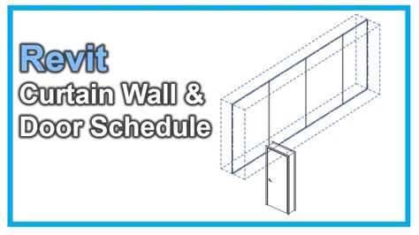 Revit Curtain Wall And Door Schedule Youtube