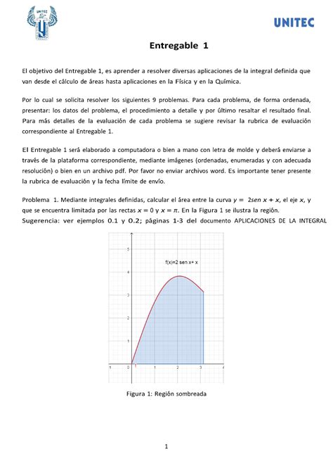 Entregable 1 Calculo Integral Entregable 1 El Objetivo Del Entregable