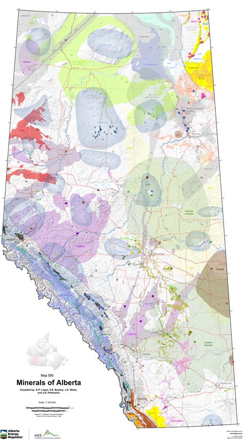 Minerals Of Alberta Alberta Geological Survey