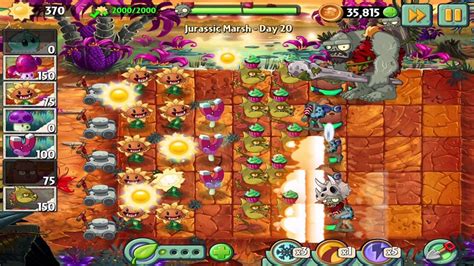 Plants Vs Zombies 2 Jurassic Marsh Day 20 Walkthrough Youtube