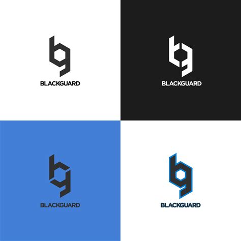 Masculine Bold Security Logo Design For The Word Blackguard Alone