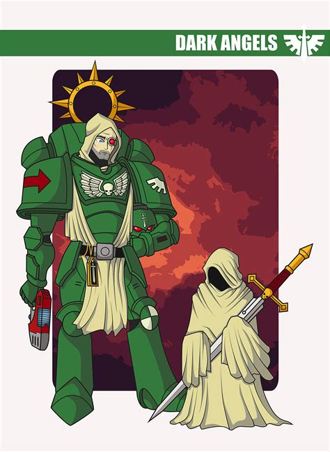 Dark Angels Primaris And His Watcher Servant By Reaprycon On Deviantart