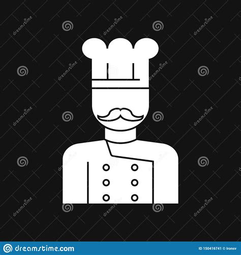 Cone Do Vetor Do Cozinheiro Chefe Em Um Chap U De Cozimento Logotipo