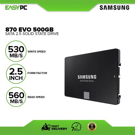 EasyPC | Samsung 870 Evo Solid State Drive 500gb SATA 2.5 SSD for Desktop PC & Laptop | Lazada PH