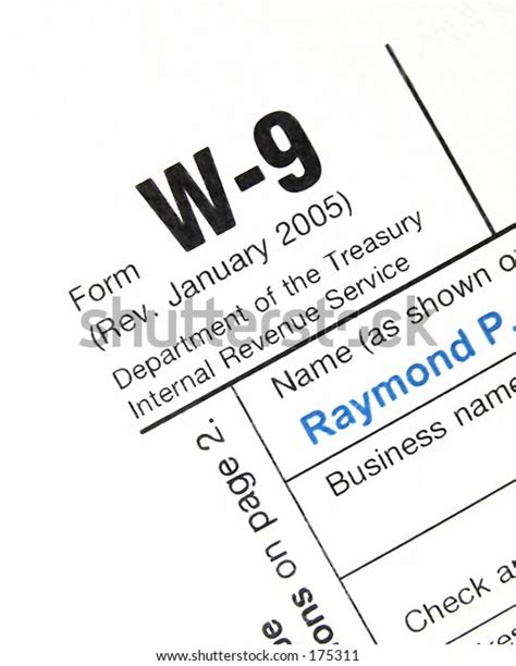 Tax Form W9 Macro Stock Photo 175311 Shutterstock