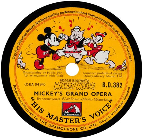 Hake's - "MICKEY MOUSE AND SILLY SYMPHONIES" EXCEPTIONAL ENGLISH RECORD ...