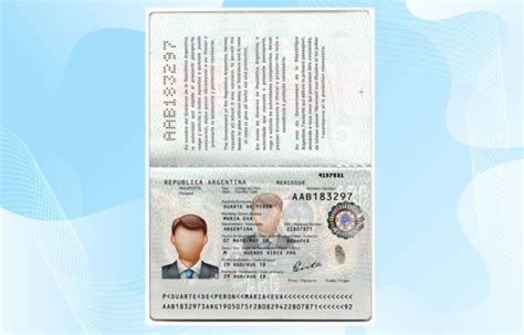 Argentina Passport Template – PSD Photoshop File