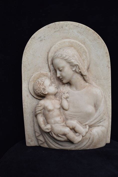 Scultura Madonna Con Bambino 35 5 Cm Polvere Di Marmo Catawiki