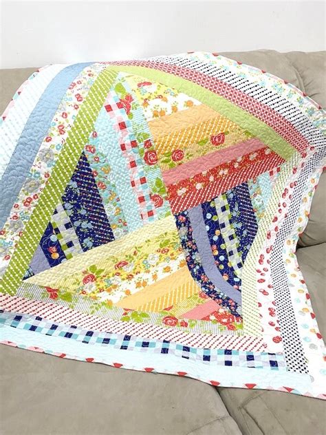 Free Jelly Roll Quilt Pattern Jelly Roll Spinner The Little