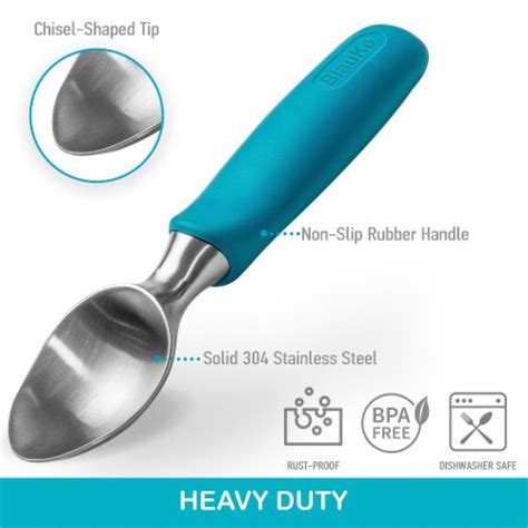 Blauke Stainless Steel Ice Cream Scoop Professional Ice Scooper Qfc