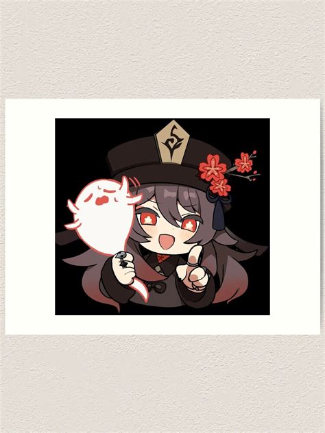 Genshin Impact Hu Tao Sticker Icons Art Print For Sale By Animecomic