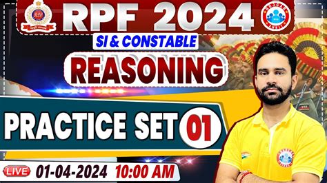 RPF Vacancy 2024 RPF SI Reasoning Practice Set 01 RPF Constable