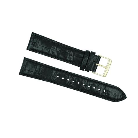 Seiko 20mm Black Genuine Leather Strap – Total Watch Repair