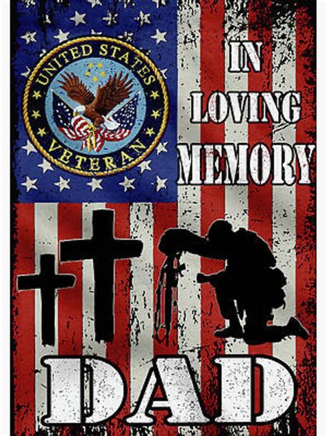 "Loving memory dad" Sticker for Sale by kathleeerna | Redbubble