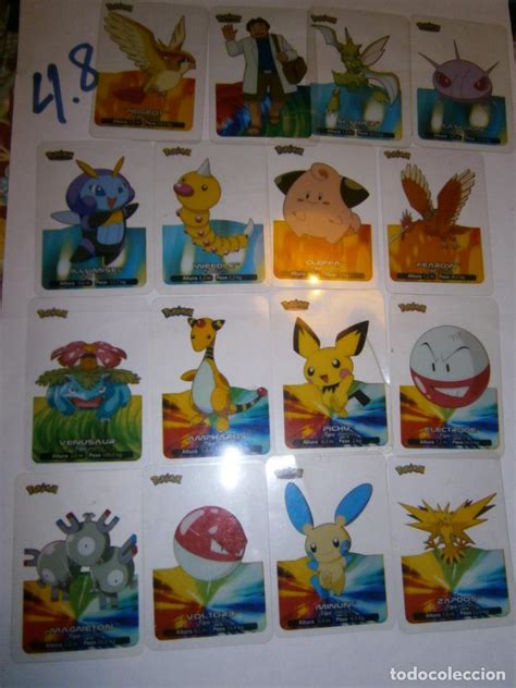 Gran Lote De Cromos O Cartas Pokemon Transparen Comprar Cromos