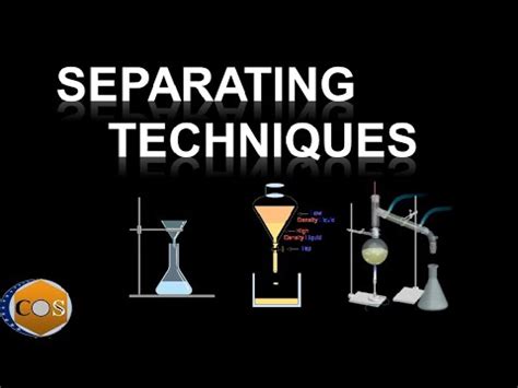 Separating Methods Techniques Experimental Techniques Chemistry IGCSE