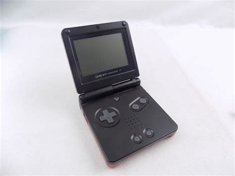 Nintendo Gameboy Advance SP Frontlit Red and Black Game Boy GBA Inc ...