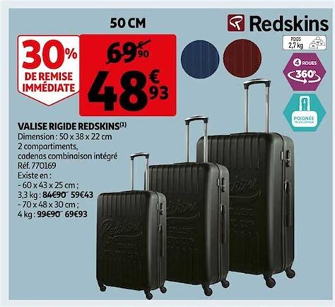 Promo Valise Rigide Redskins Chez Auchan Icatalogue Fr