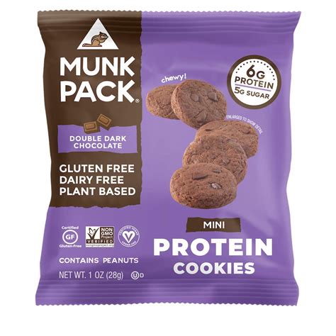 Munk Pack Mini Protein Cookies Peanut Butter Chocolate Chip 8 Pack